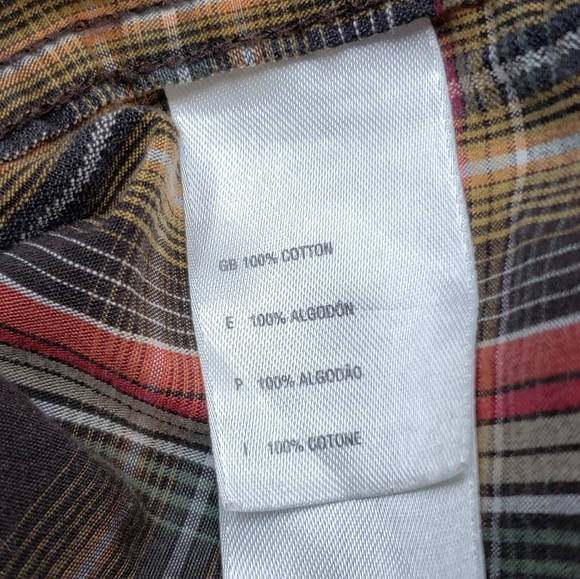 The North Face Men's Brown Red Plaid Button Down Shirt Size Large Casual - Picture 13 of 13